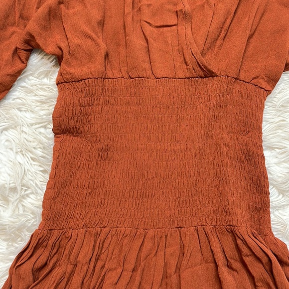 Forever 21 Tunic Blouse size small Rust brown Color - Picture 4 of 11